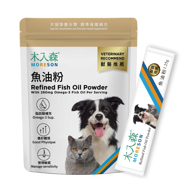 木入森 寵物魚油粉 15包｜犬貓魚油