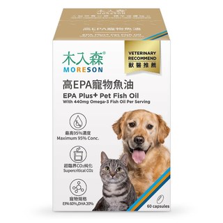 【滿額$999加購】高EPA寵物魚油 60顆｜貓狗魚油推薦