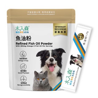 木入森 寵物魚油粉 30包｜犬貓魚油