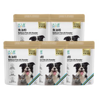 木入森 寵物魚油粉 30包x5｜犬貓魚油
