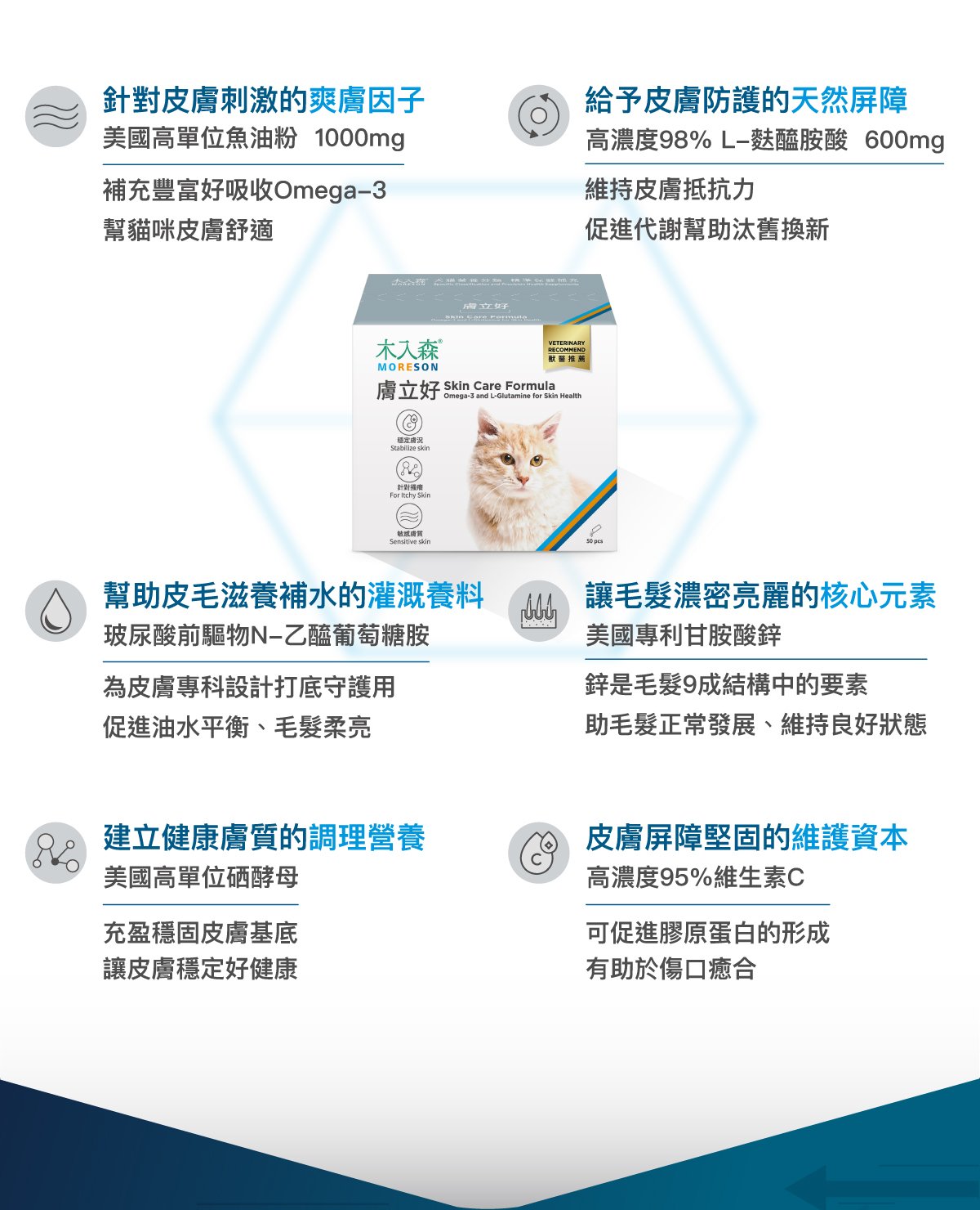 木入森 貓咪膚立好｜貓咪皮膚保健食品_7